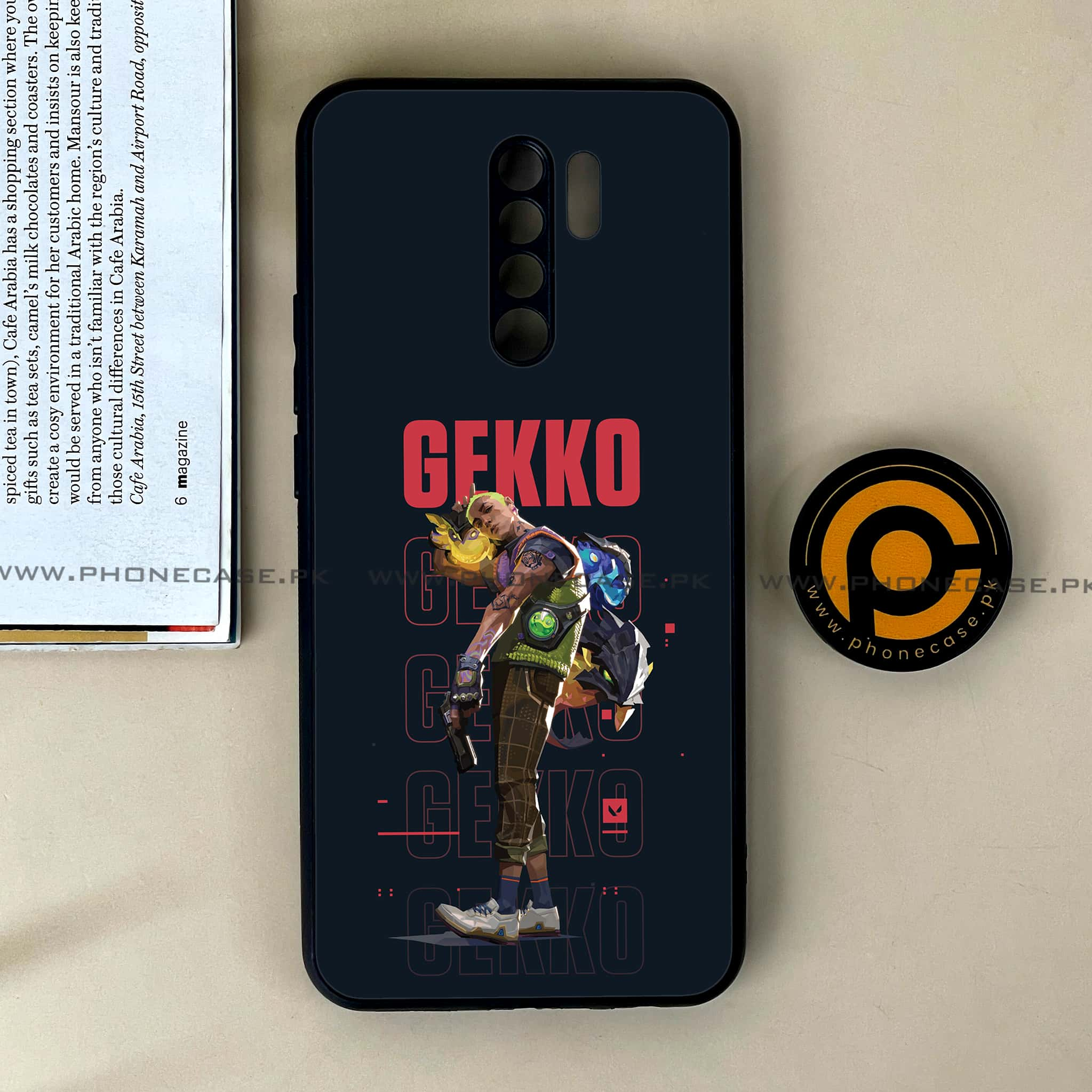 Xiaomi Redmi 9 - Battle-Ready Series - Premium Printed Glass soft Bumper shock Proof Case