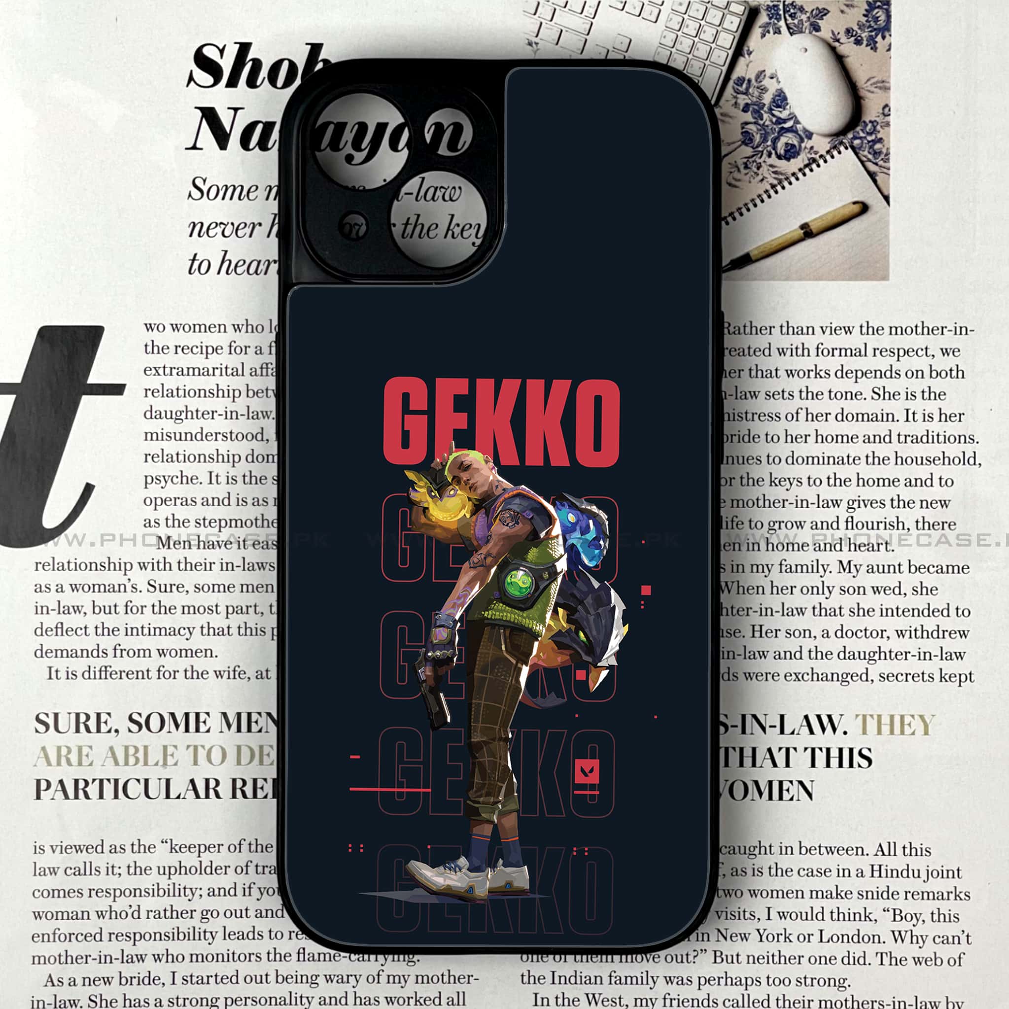 iPhone 14 - Battle-Ready Series - Premium Metal Printed soft Bumper shock Proof Case