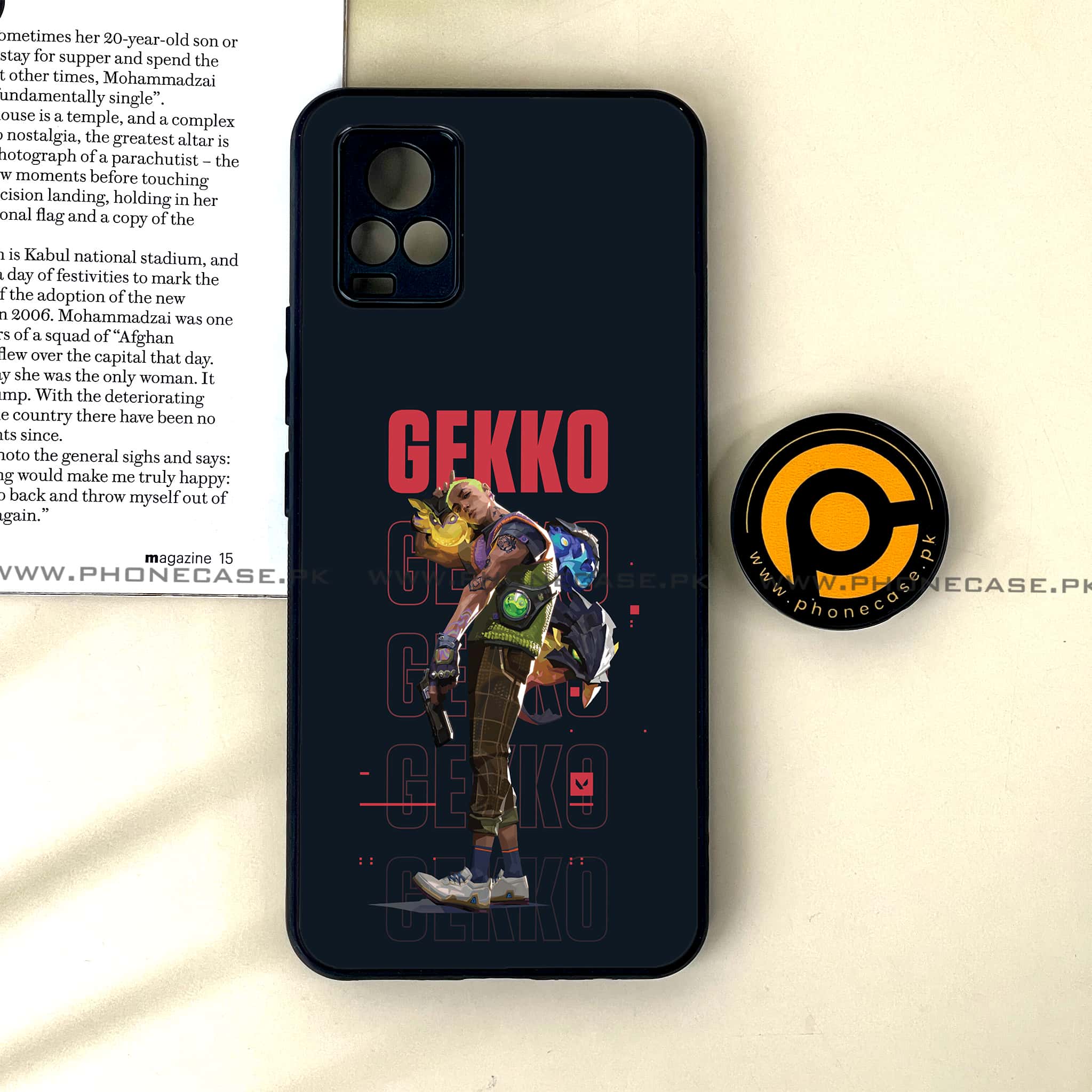 Vivo V20 - Battle-Ready Series - Premium Printed Glass soft Bumper shock Proof Case