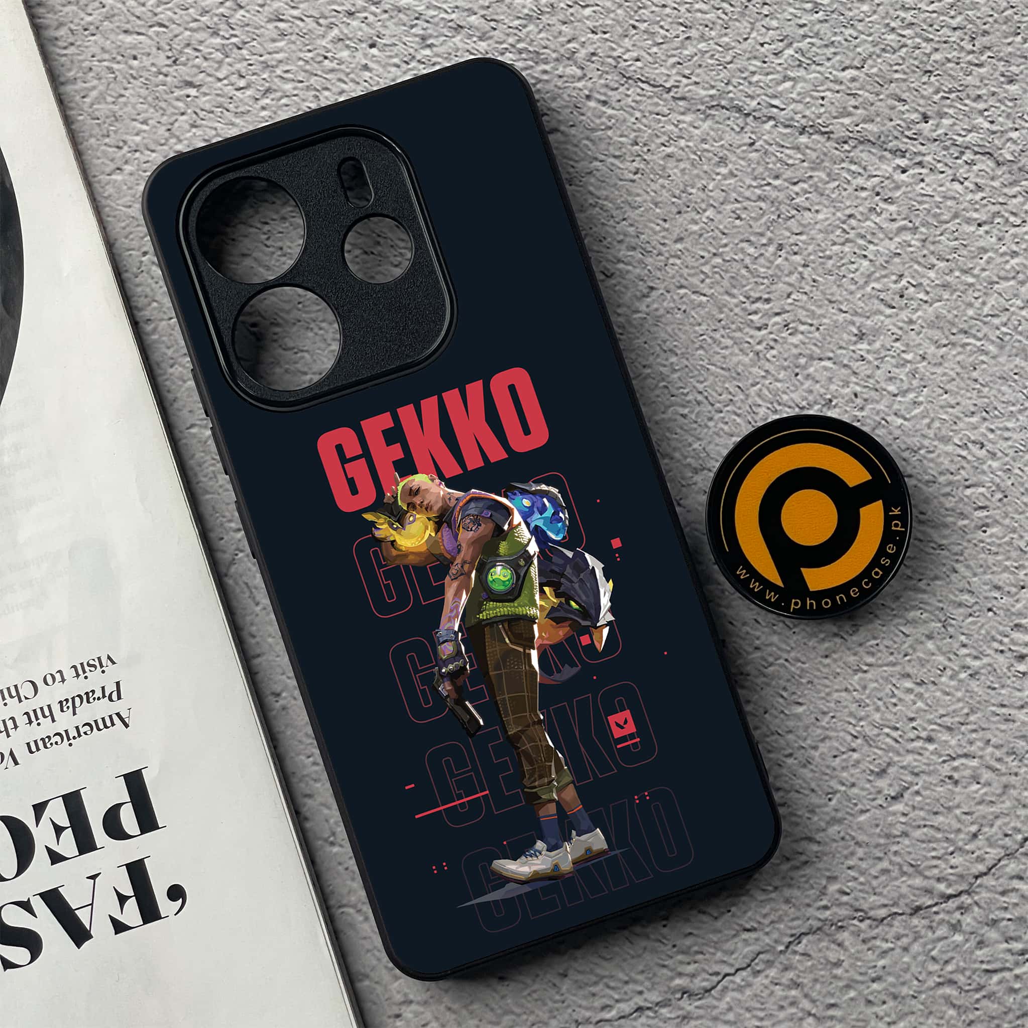 Xiaomi Redmi Note 14 - Battle-Ready Series - Premium Printed Glass soft Bumper shock Proof Case