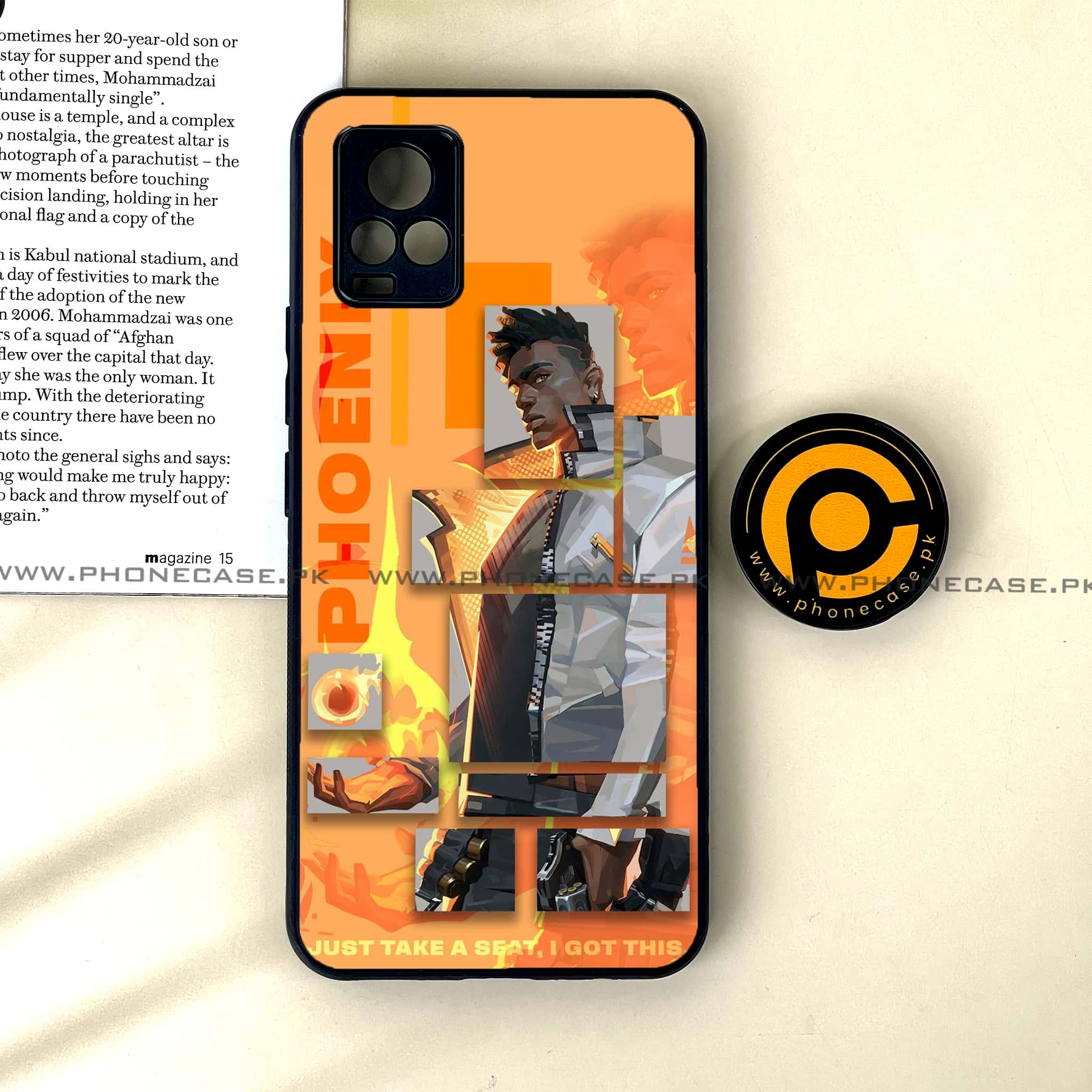 Vivo V20 - Battle-Ready Series - Premium Printed Glass soft Bumper shock Proof Case