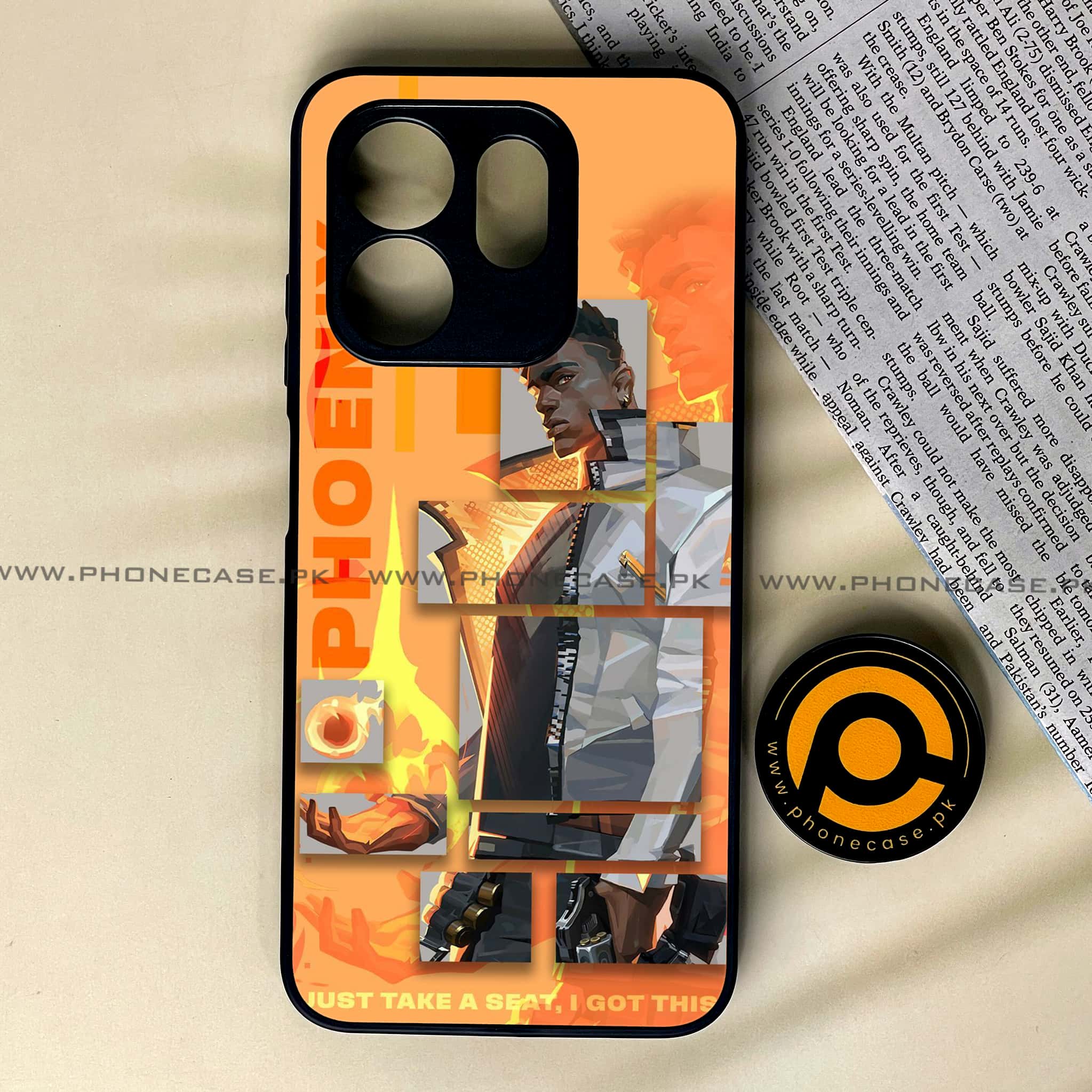 Infinix Smart 9 HD - Battle-Ready Series - Premium Metal Printed soft Bumper shock Proof Case