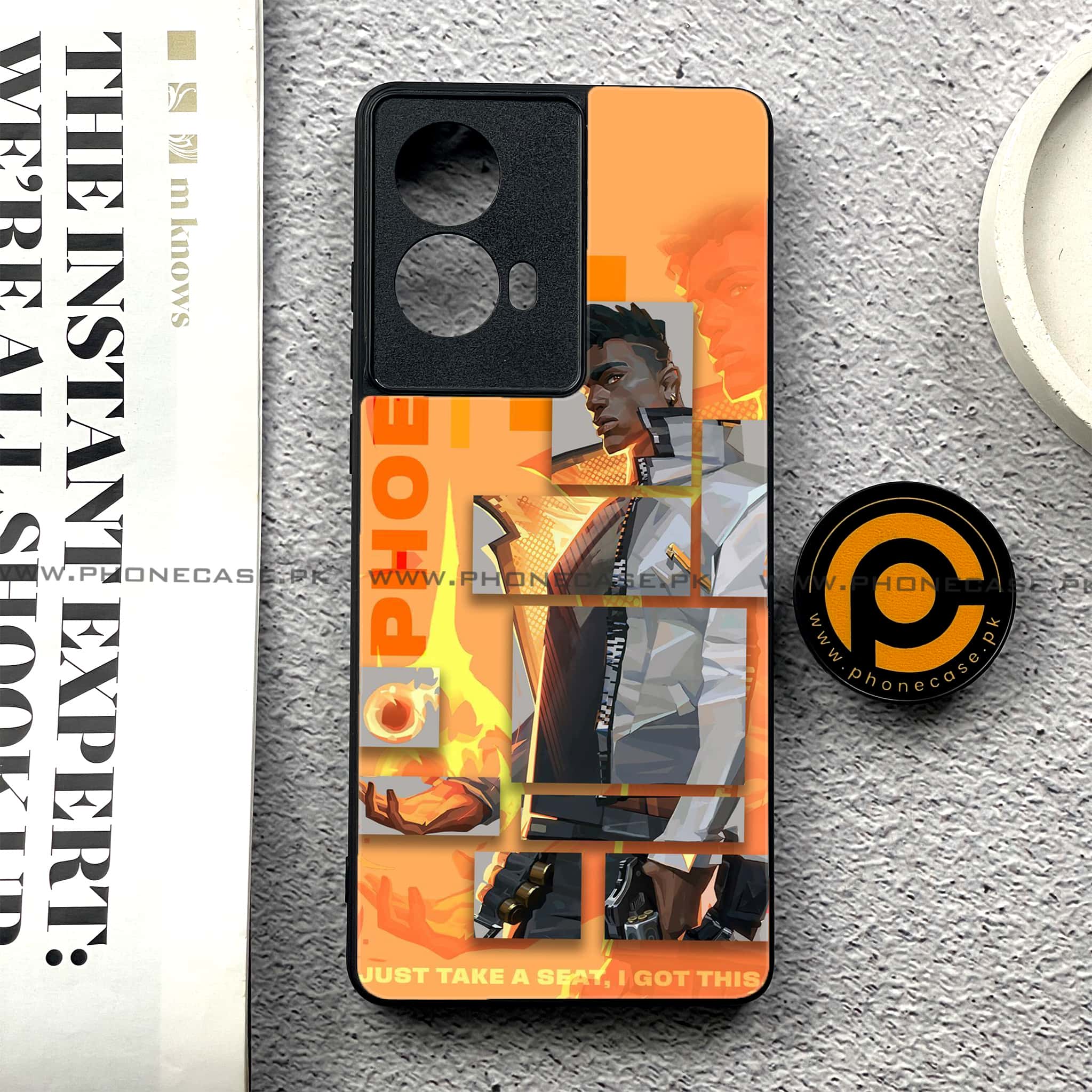 Moto G85 - Battle-Ready Series - Premium Printed Glass soft Bumper shock Proof Case
