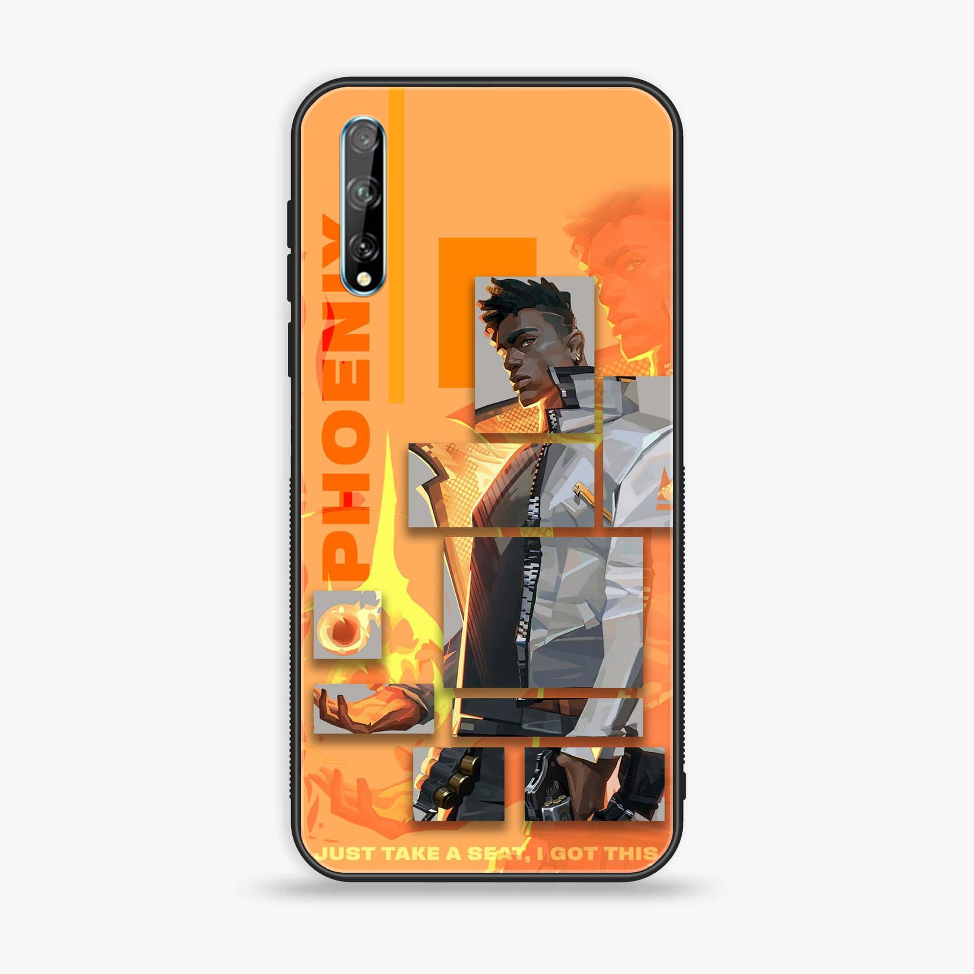 Huawei Y8p - Battle-Ready Series - Premium Printed Glass soft Bumper shock Proof Case