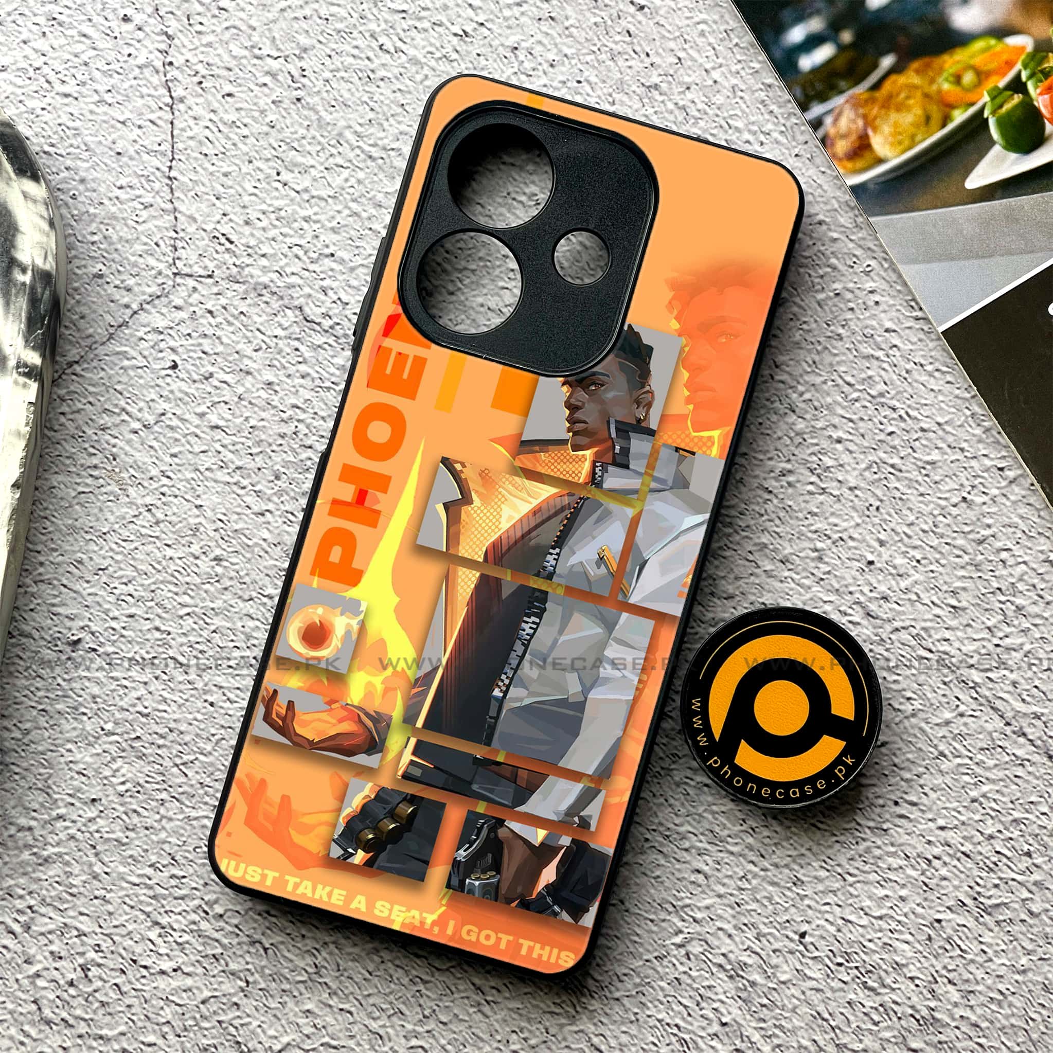 Oppo A5i - Battle-Ready Series - Premium Metal Printed soft Bumper shock Proof Case