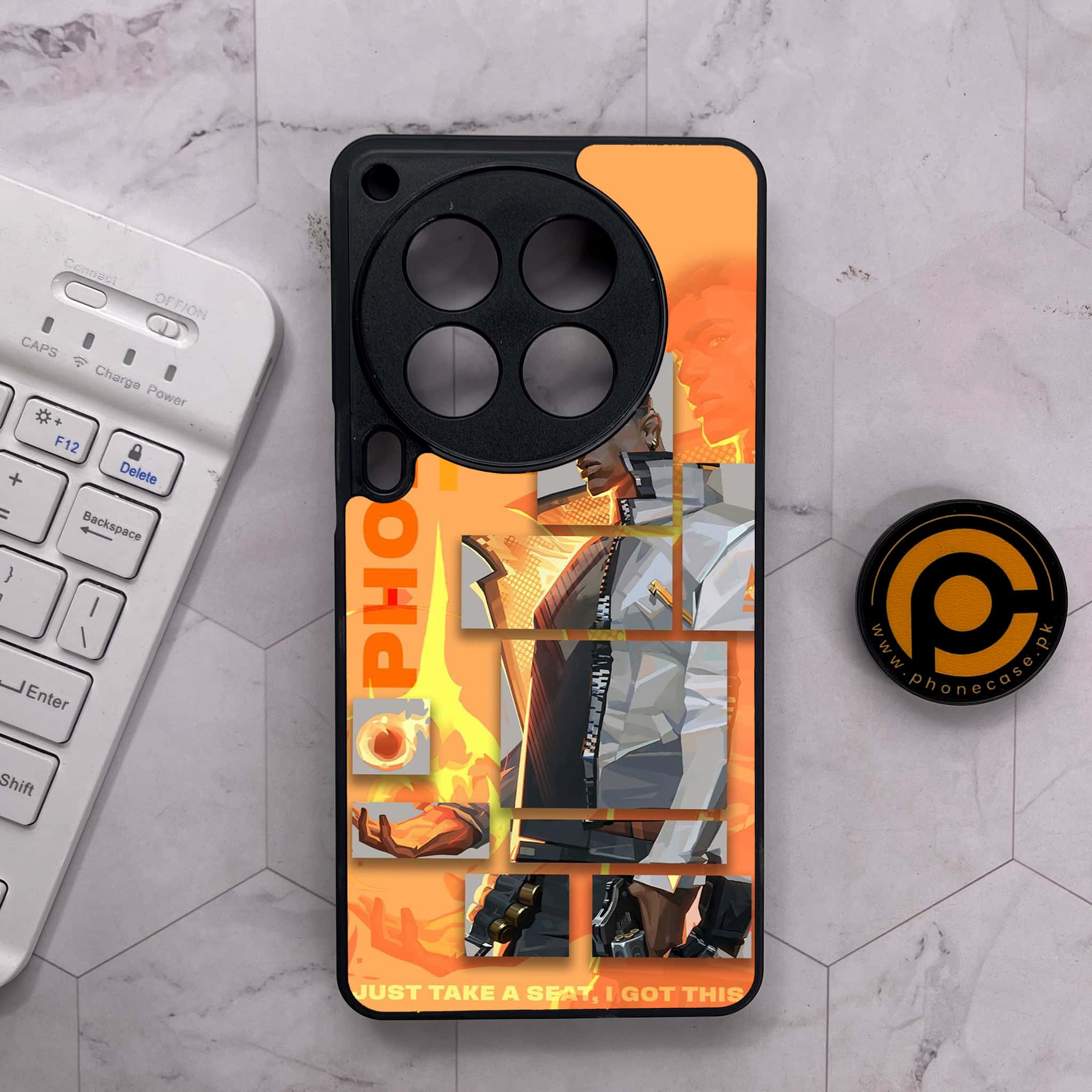 Tecno Camon 30 Premier - Battle-Ready Series - Premium Metal Printed soft Bumper shock Proof Case