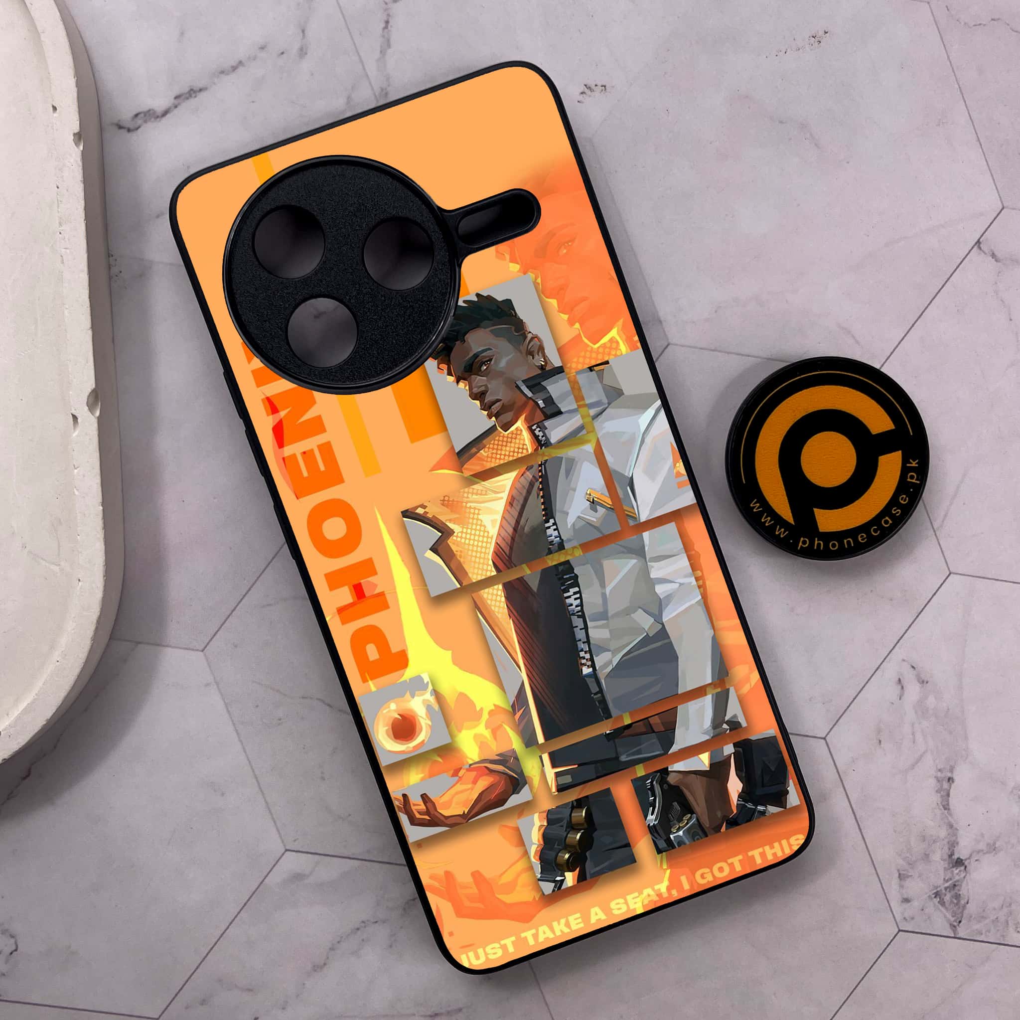 Xiaomi Poco F7 Pro 5G - Battle-Ready Series - Premium Metal Printed soft Bumper shock Proof Case