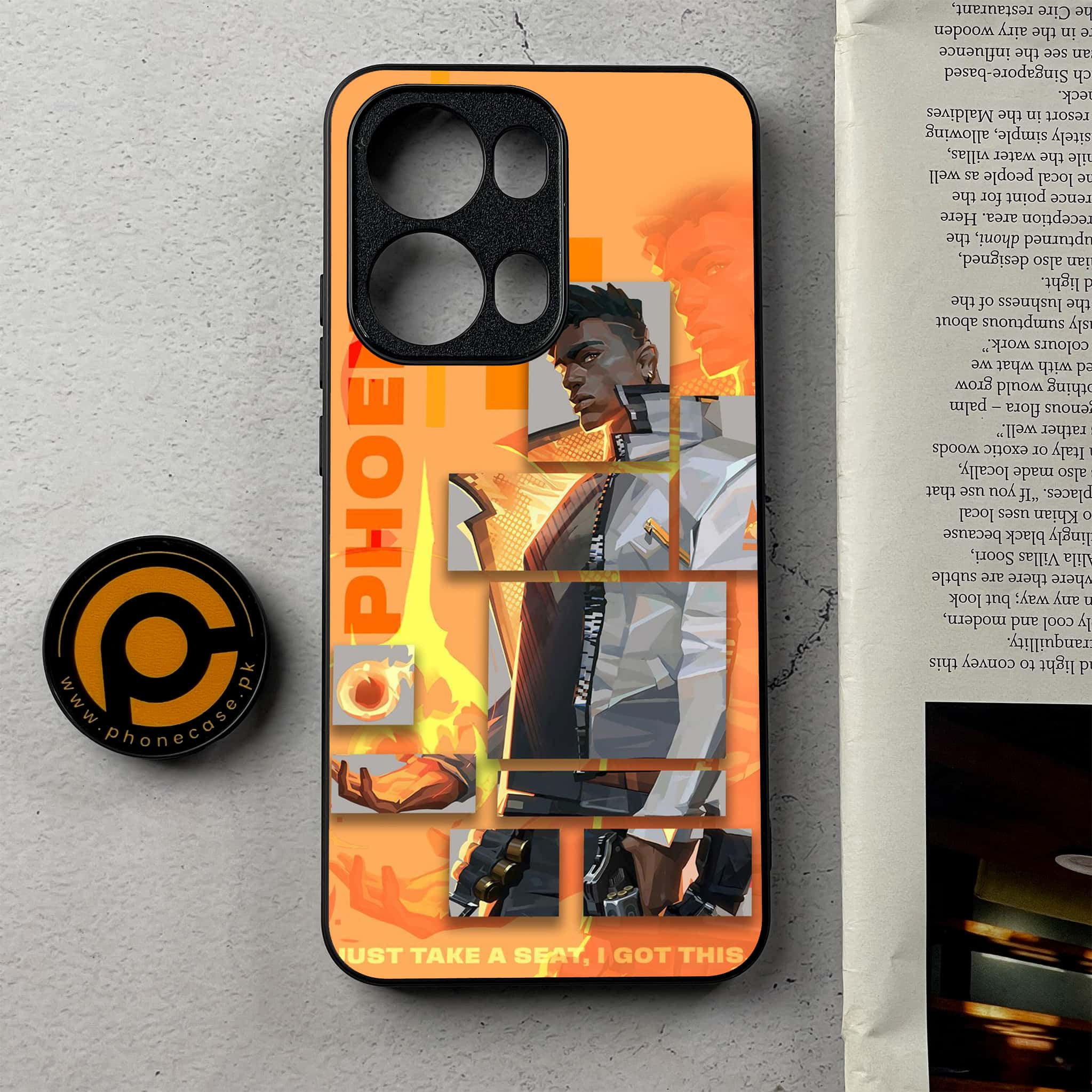Oppo Reno 13 Pro - Battle-Ready - Premium Metal Printed Soft Bumper Shockproof Case