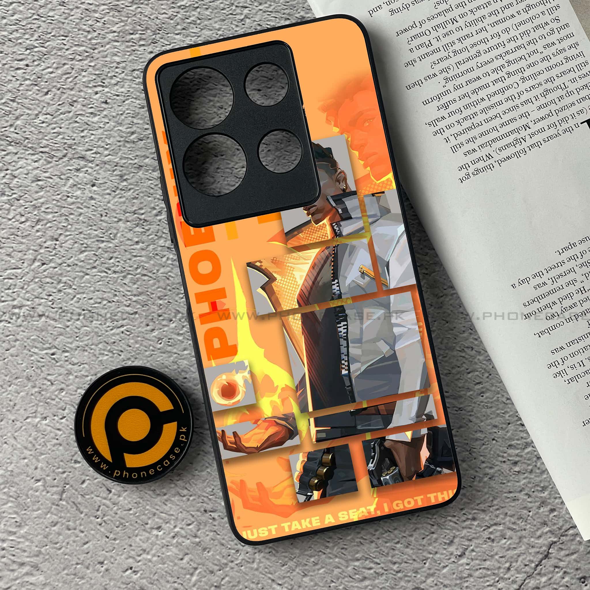 Infinix Note 30 - Battle-Ready Series - Premium Printed Glass soft Bumper shock Proof Case
