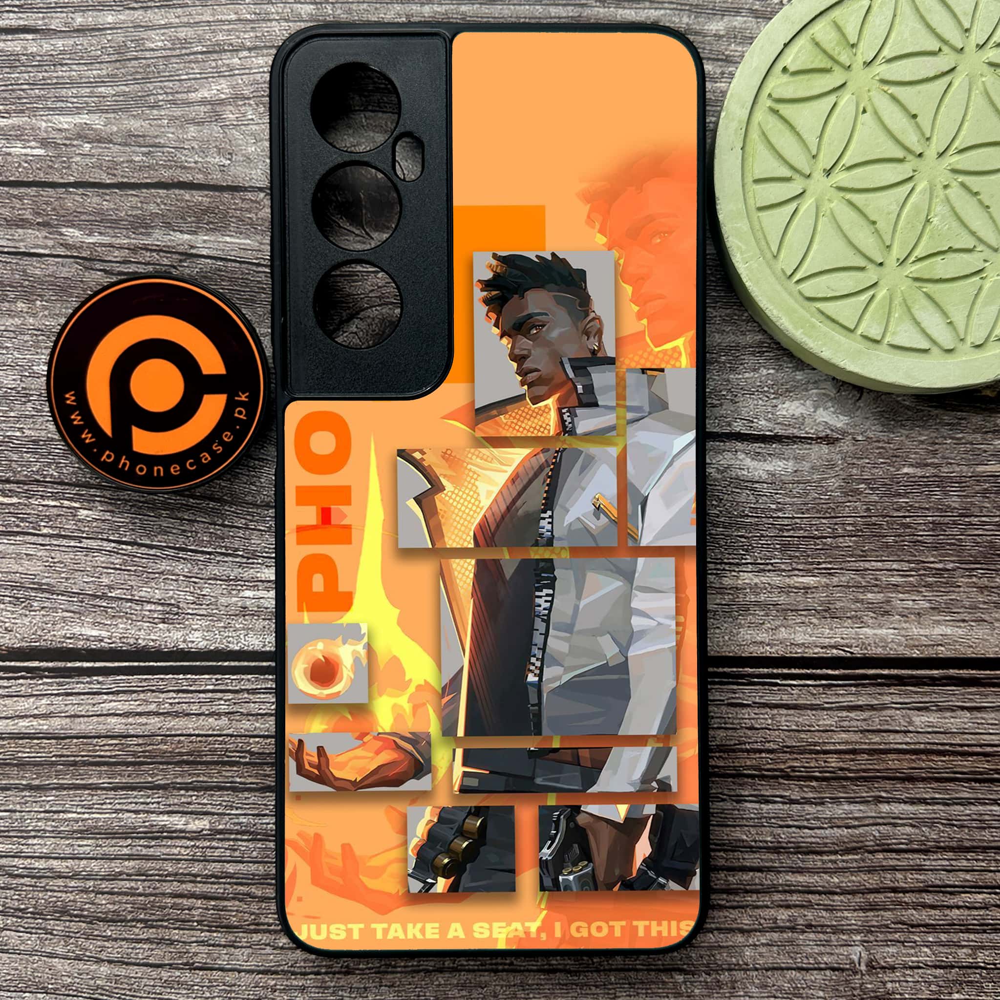 Realme C65  - Battle-Ready Series - Premium Metal Printed soft Bumper shock Proof Case