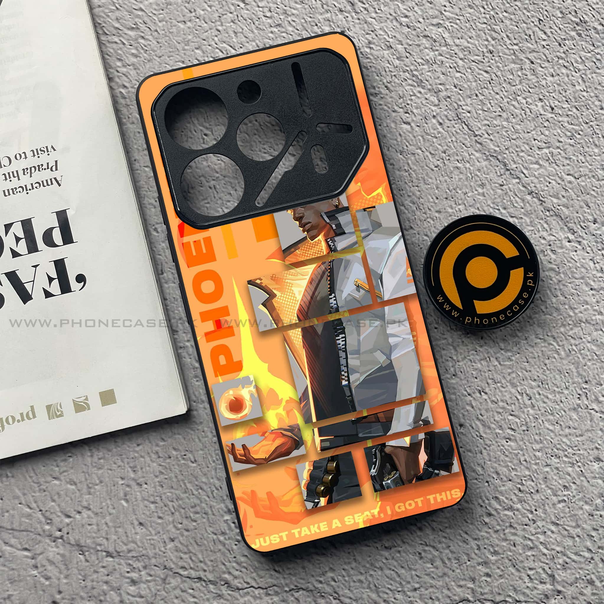 Tecno Pova 6 - Battle-Ready Series - Premium Printed Glass soft Bumper shock Proof Case