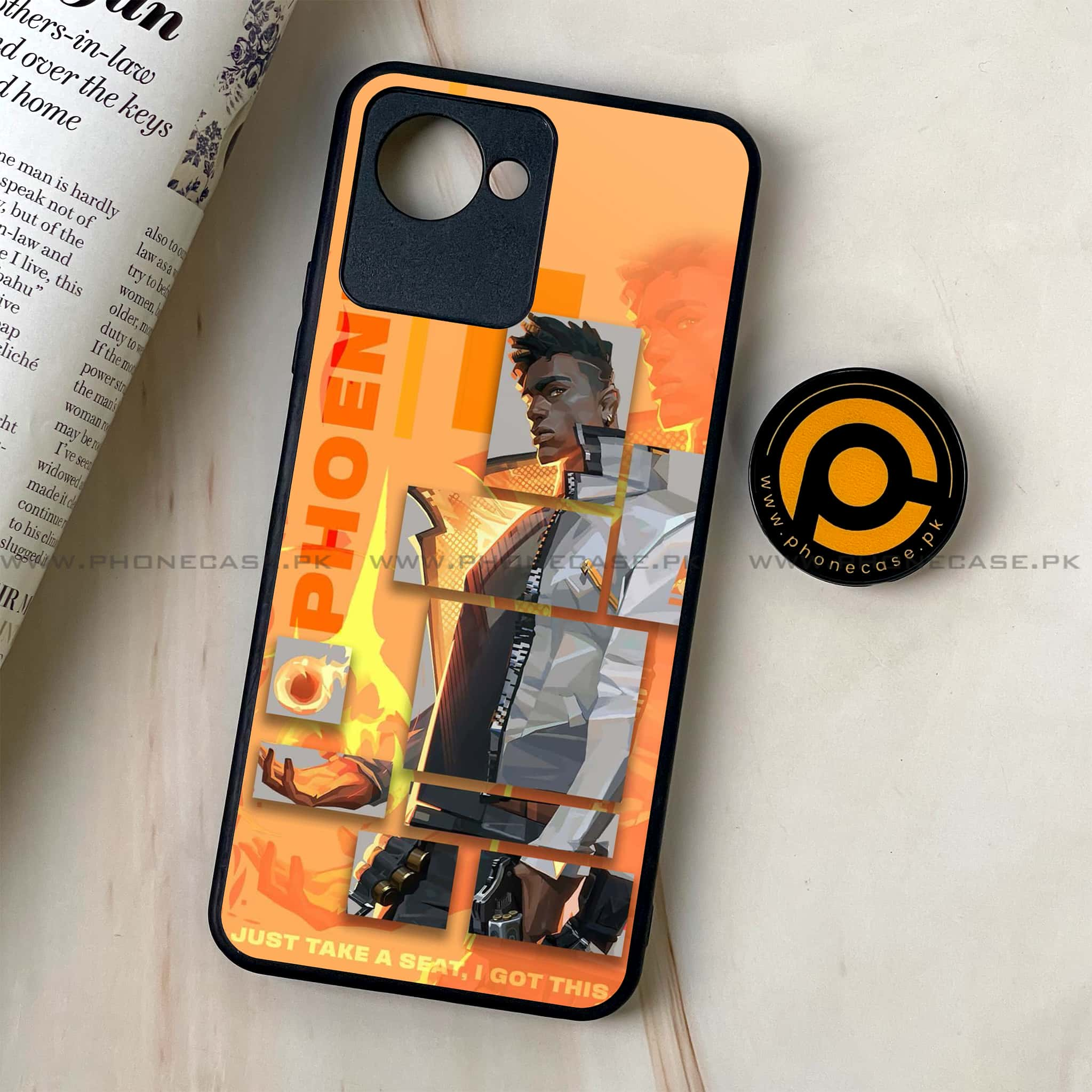 Realme C30 - Battle-Ready - Premium Printed Glass soft Bumper shock Proof Case