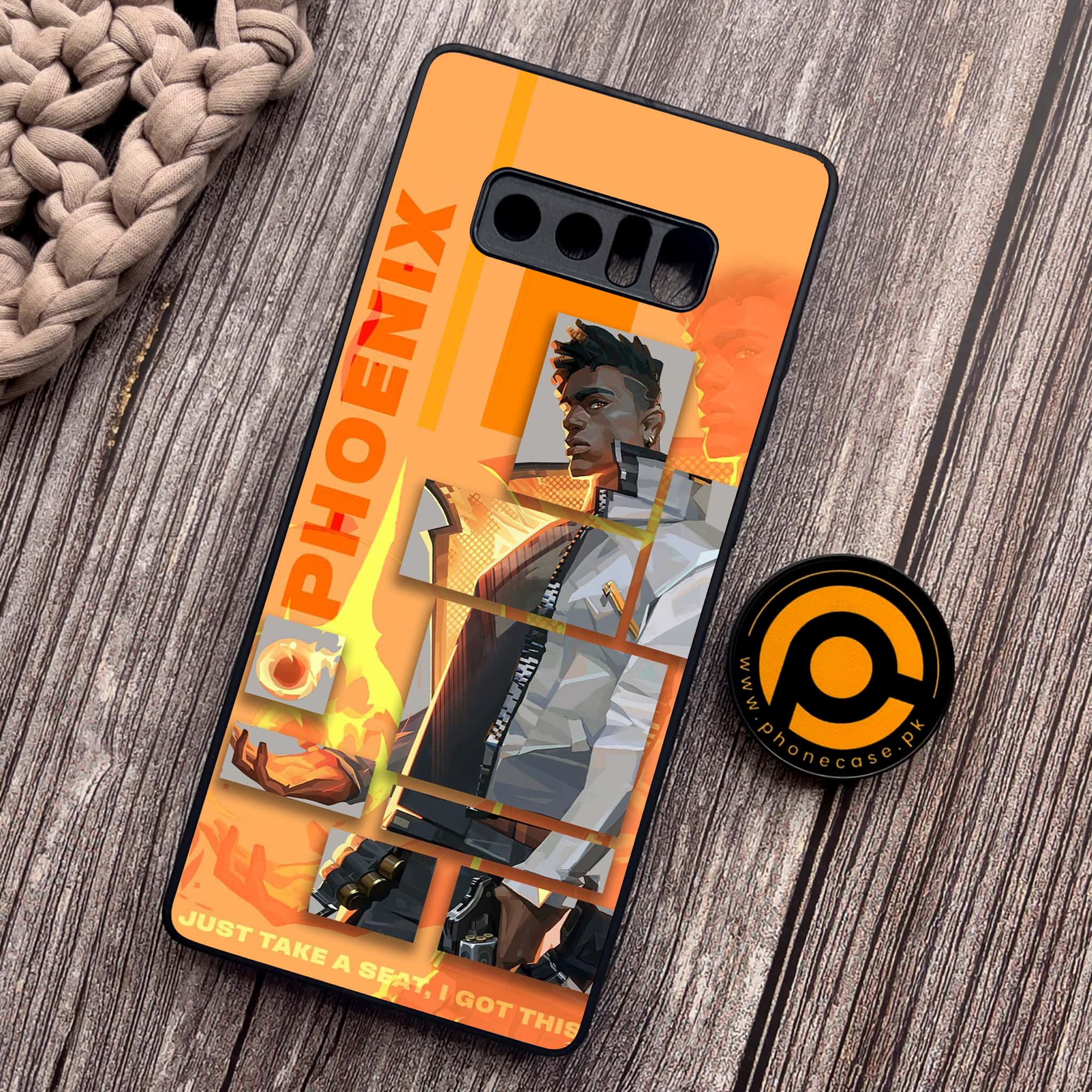 Samsung Galaxy Note 8 - Battle-Ready Series - Premium Metal Printed soft Bumper shock Proof Case