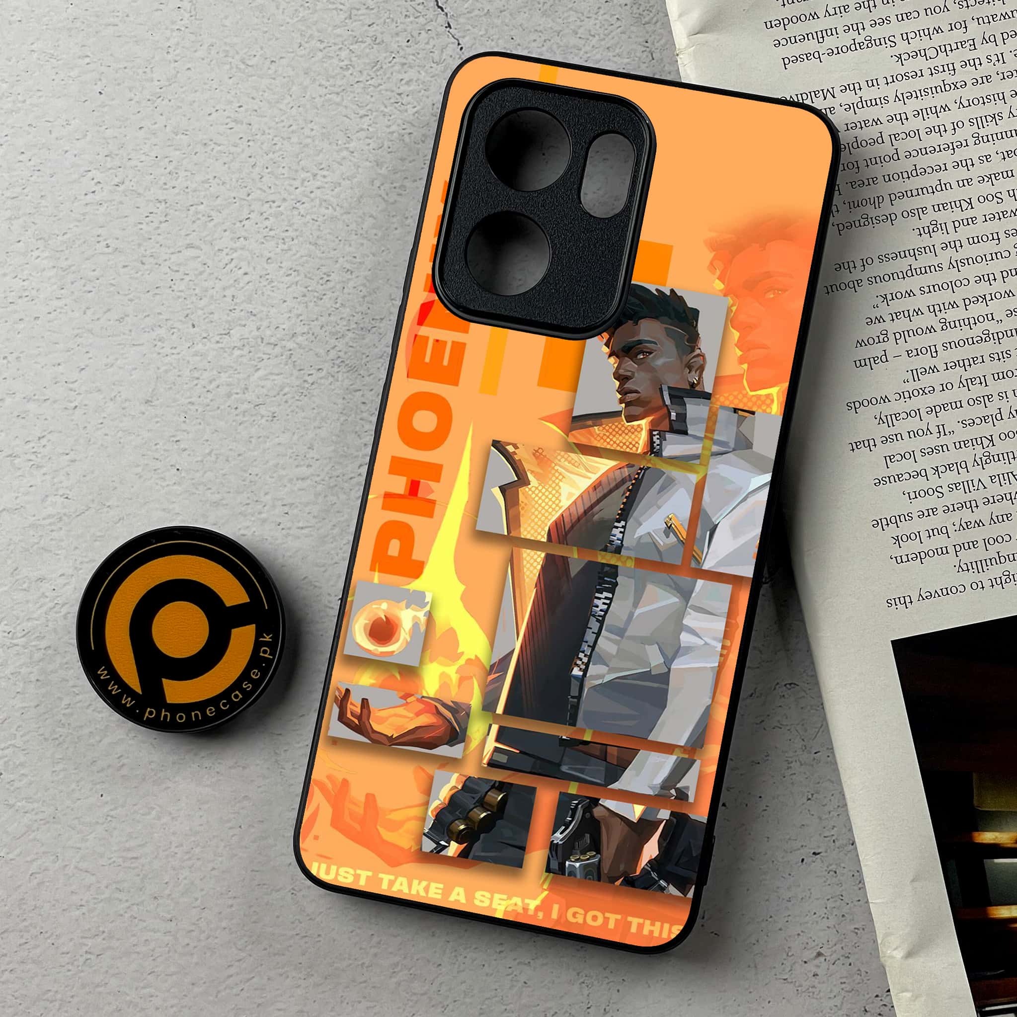 Oppo Reno 14F - Battle-Ready Series - Premium Metal Printed Soft Bumper Shockproof Case