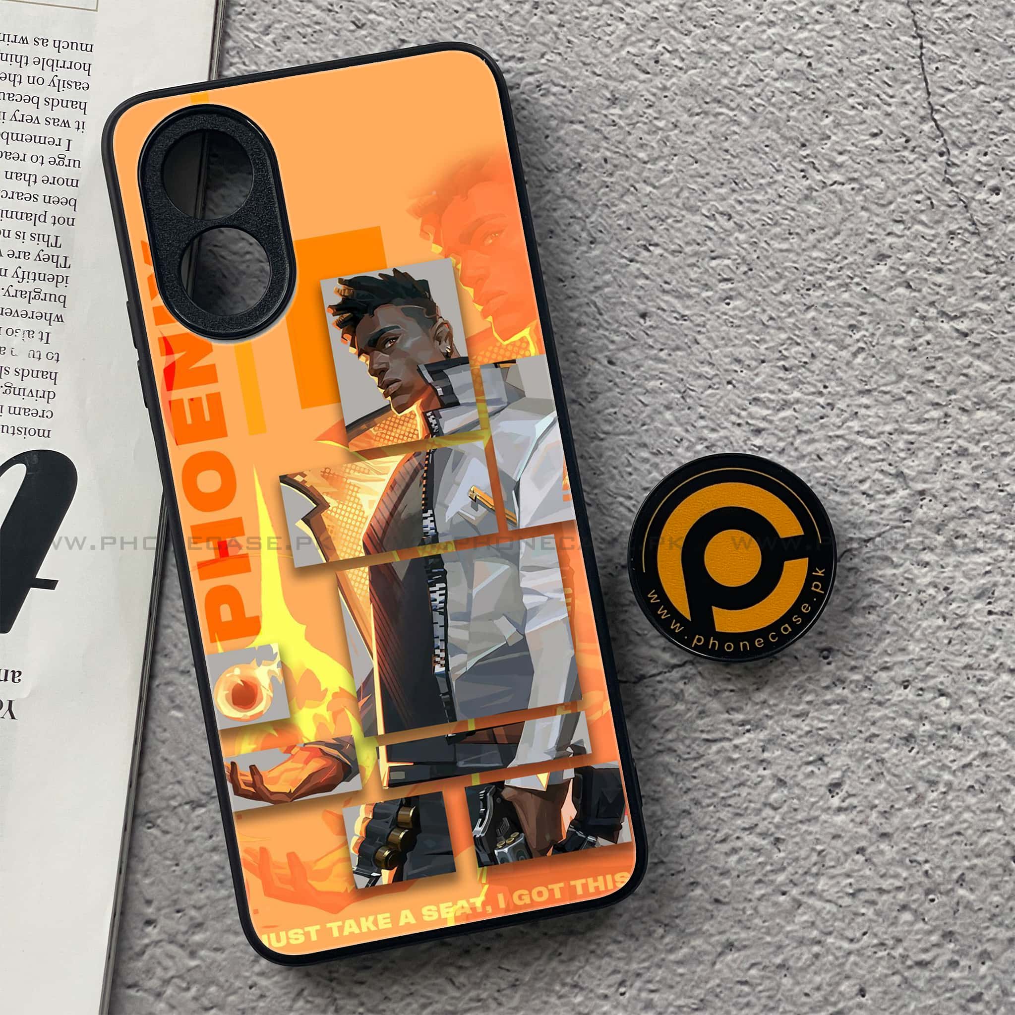 Oppo A18 4G - Battle-Ready Series - Premium Metal  Printed soft Bumper shock Proof Case