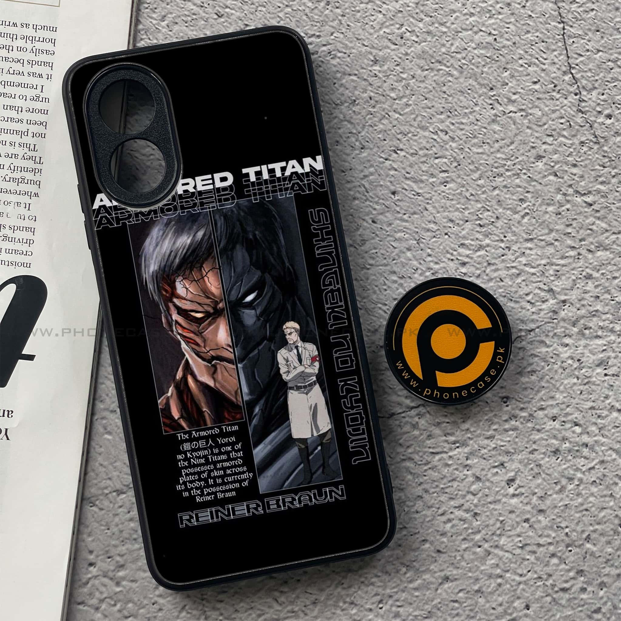Oppo A18 4G - Battlefront Legends Series - Premium Metal  Printed soft Bumper shock Proof Case