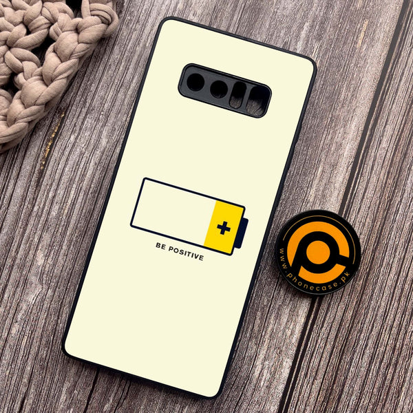 Samsung Galaxy Note 8 - Be Positive Design - Premium Metal Printed soft Bumper shock Proof Case