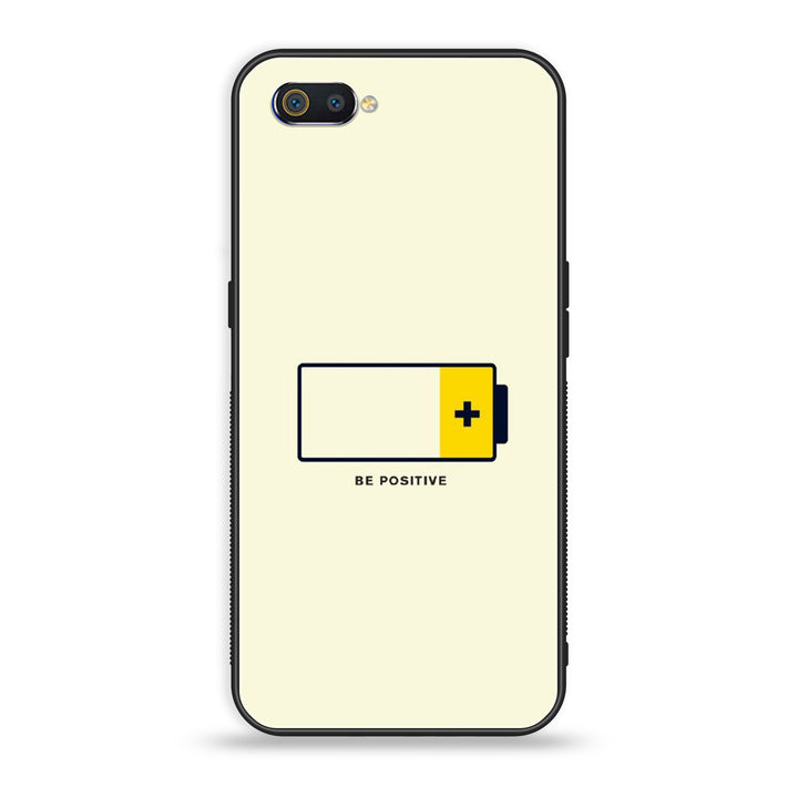 Oppo Realme C2 - Be Positive Design - Premium Printed Glass Case