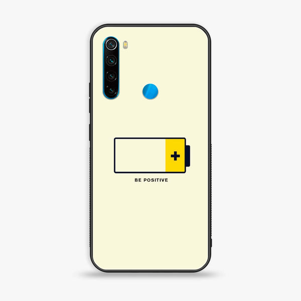 Xiaomi Redmi Note 8 - Be Positive Design - Premium Printed Glass soft Bumper Shock Proof Case