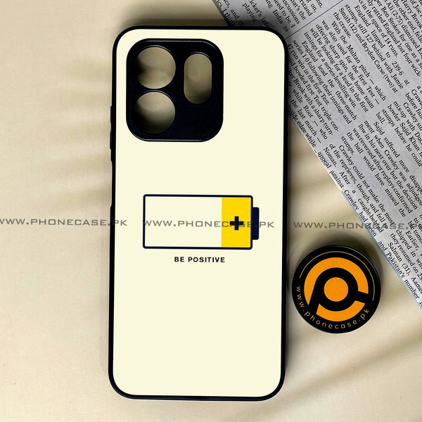 Infinix Smart 9 HD - Be Positive Design - Premium Metal Printed soft Bumper shock Proof Case