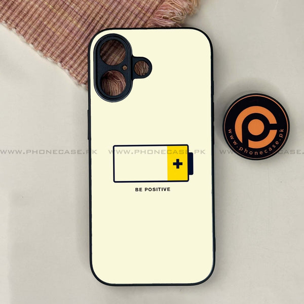 iPhone 17 - Be Positive Design - Premium Metal Printed soft Bumper shock Proof Case
