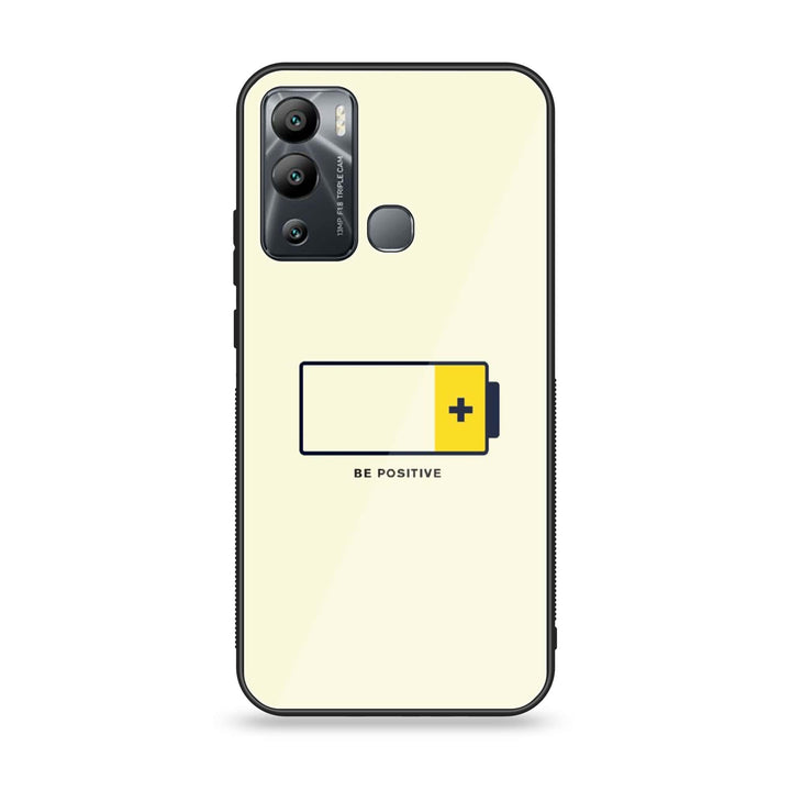 Infinix Hot 12i - Be Positive Design - Premium Metal Printed soft Bumper Shock Proof Case
