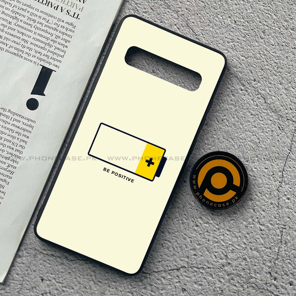 Samsung Galaxy S10 5G - Be Positive Design - Premium Printed Glass soft Bumper Shock Proof Case