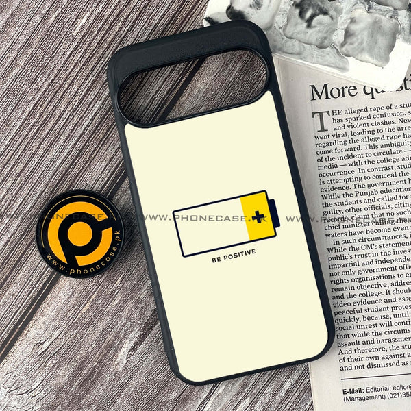 Google Pixel 9 - Be Positive Design - Premium Metal Printed soft Bumper Shock Proof Case CS-44107