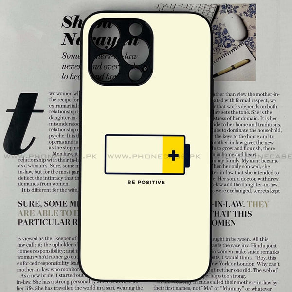 iPhone 12 Pro Max - Be Positive Design - Premium Metal Printed soft Bumper shock Proof Case