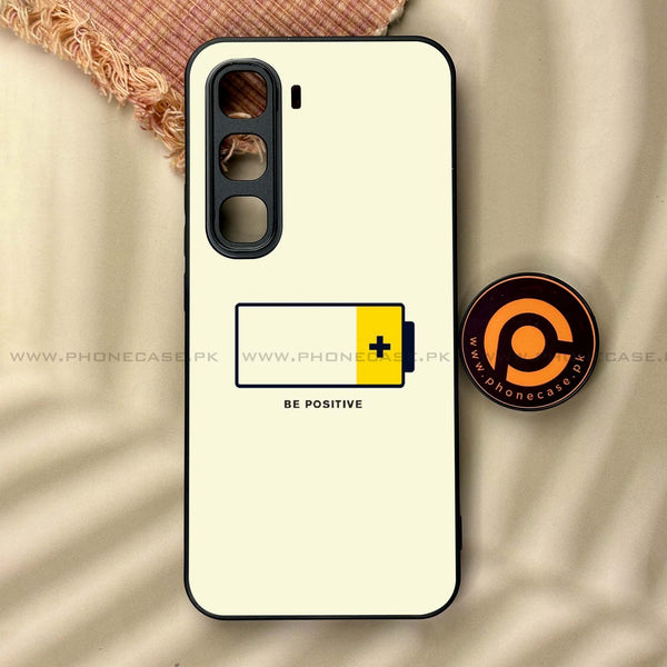 Infinix Hot 60 Pro Plus - Be Positive Design - Premium Metal Printed soft Bumper shock Proof Case