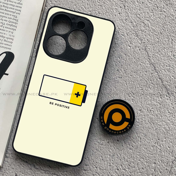 Infinix Smart 8 Pro - Be Positive Design - Premium Metal Printed soft Bumper shock Proof Case