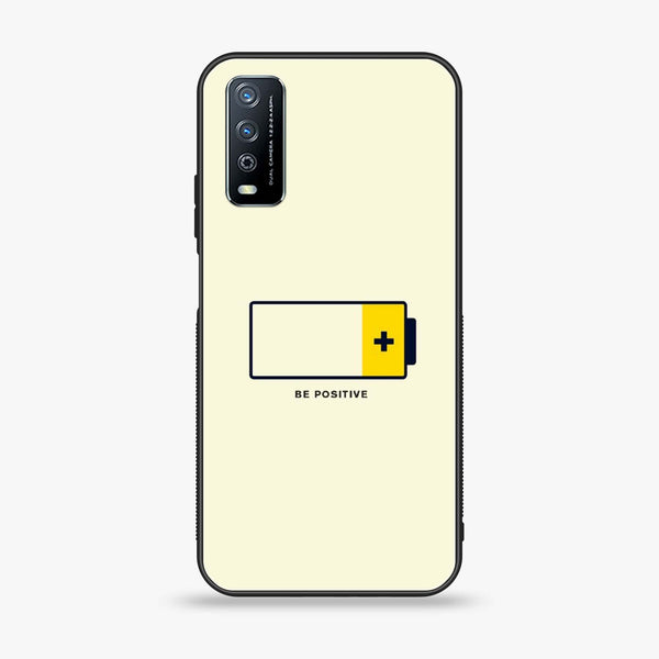 Vivo Y11s - Be Positive Design -  Premium Printed Metal soft Bumper shock Proof Case