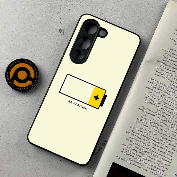 Vivo Y04 - Be Positive Design  - Premium Metal Printed soft Bumper shock Proof Case