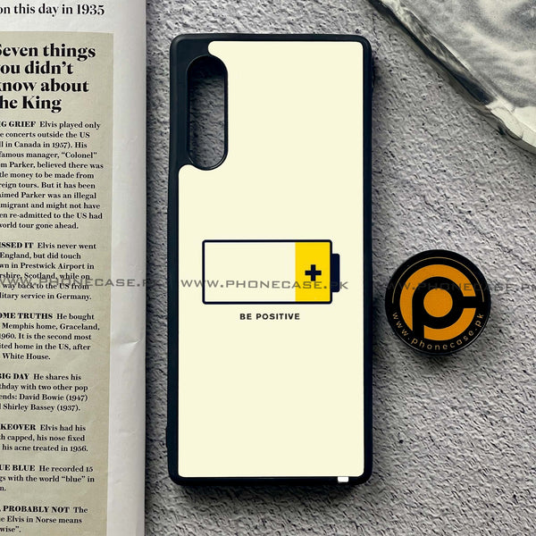 LG G9 - Be Positive Design - Premium Metal Printed soft Bumper shock Proof Case