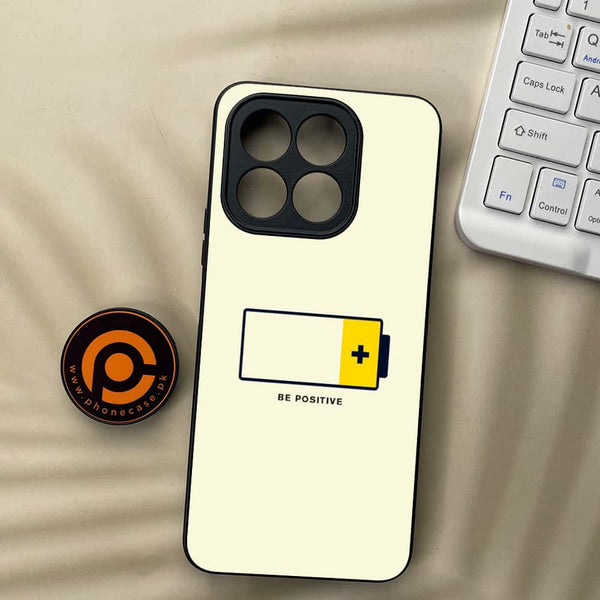 Honor X5b Plus - Be Positive Design  - Premium Metal Printed soft Bumper shock Proof Case