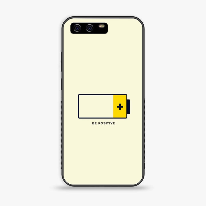 Huawei P10 - Be Positive Design - Premium Printed Glass soft Bumper Shock Proof Case