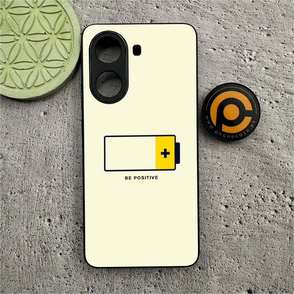 Xiaomi Redmi Turbo 4 - Be Positive Design -  Premium Printed Metal soft Bumper shock Proof Case