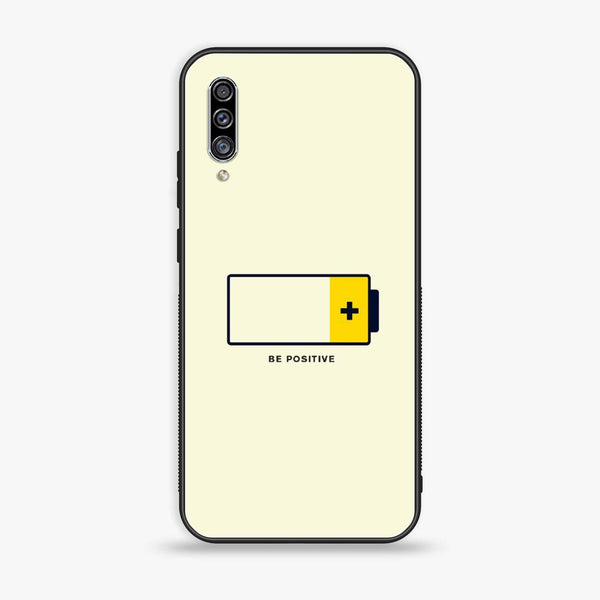 Galaxy A50 - Be Positive Design - Premium Printed Glass soft Bumper shock Proof Case