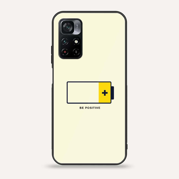 Xiaomi Poco M4 Pro 5G - Be Positive Design -  Premium Printed Metal soft Bumper shock Proof Case