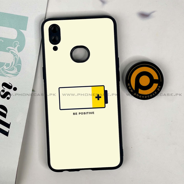 Galaxy A10s - Be Positive Design - Premium Printed Glass soft Bumper shock Proof Case