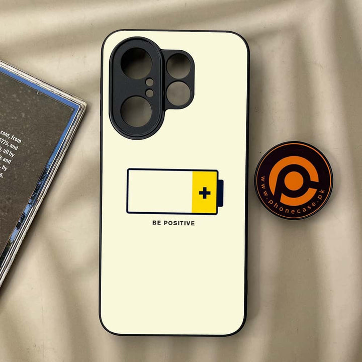 Vivo X200 FE - Be Positive Design - Premium Metal Printed soft Bumper Shock Proof Case