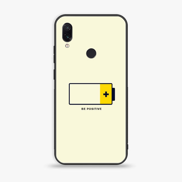 Xiaomi Redmi Note 7 - Be Positive Design -  Premium Printed Metal soft Bumper shock Proof Case