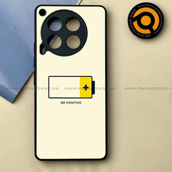 Tecno Camon 30 - Be Positive Design -  Premium Printed Metal soft Bumper shock Proof Case CS-37839