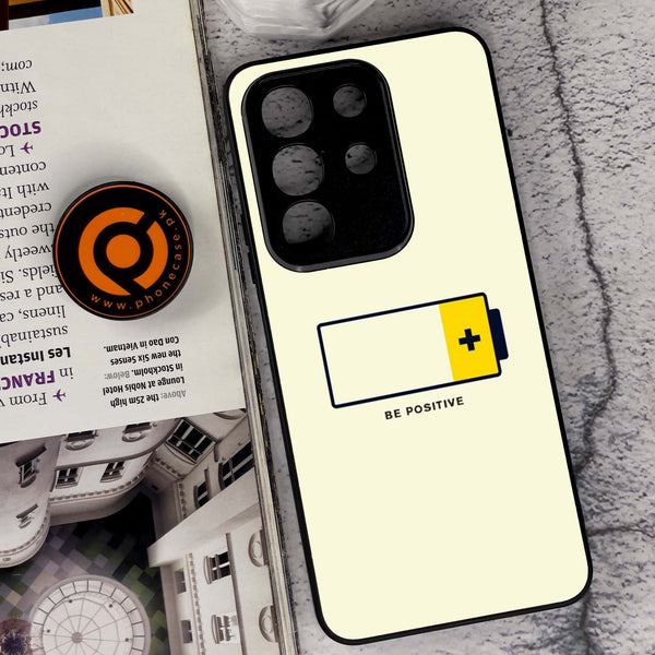 Vivo Y29 4G - Be Positive Design - Premium Metal Printed soft Bumper Shock Proof Case