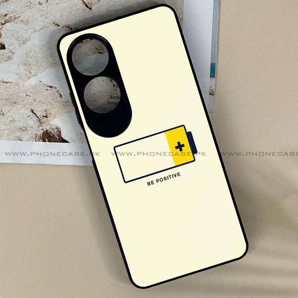 Oppo A60 - Be Positive Design -  Premium Printed Metal soft Bumper shock Proof Case CS-22170 CS-25434