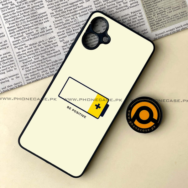 Samsung Galaxy A06 - Be Positive Design - Premium Metal Printed soft Bumper shock Proof Case