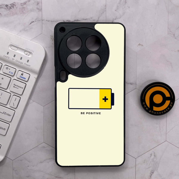 Tecno Camon 30 Premier - Be Positive Design - Premium Metal Printed soft Bumper shock Proof Case