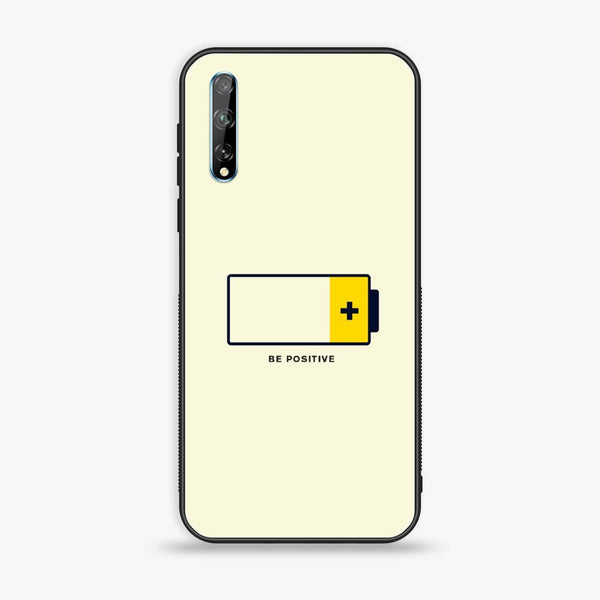 Huawei Y8p - Be Positive Design - Premium Printed Glass soft Bumper Shock Proof Case