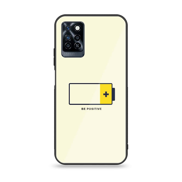 Infinix Note 10 Pro - Be Positive Design - Premium Printed Glass soft Bumper Shock Proof Case