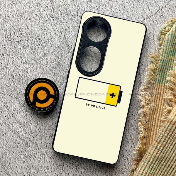 Vivo V40 Pro - Be Positive Design- Premium Metal Printed soft Bumper shock Proof Case